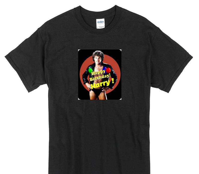 Custom Gildan 100% Cotton Black T-Shirt