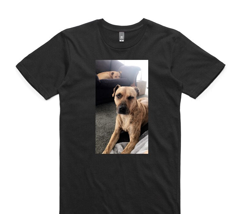 Custom AS Colour 100% Cotton Black T-Shirt
