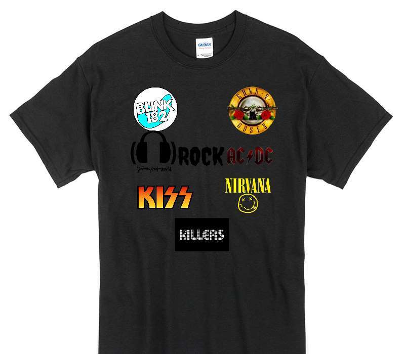 Custom Gildan 100% Cotton Black T-Shirt