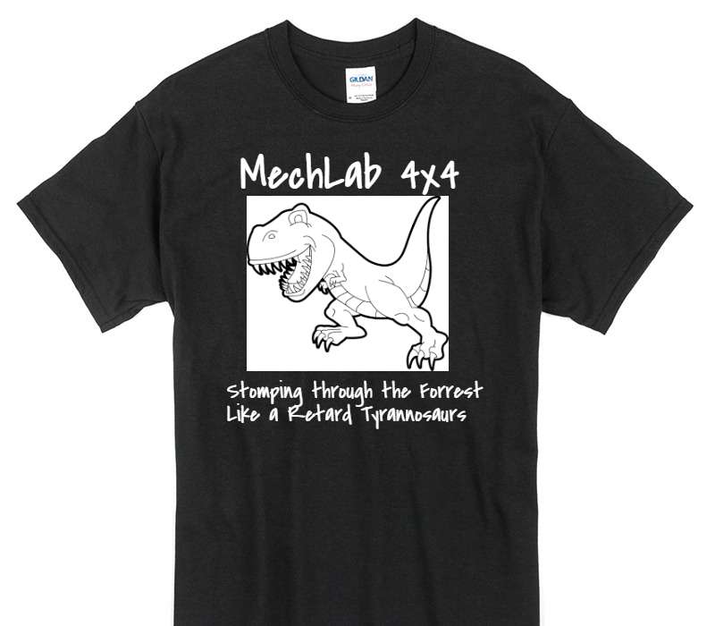 Custom Gildan 100% Cotton Black T-Shirt