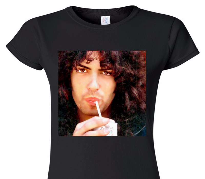 Custom Womens Soft Style 100% Cotton Black T-Shirt