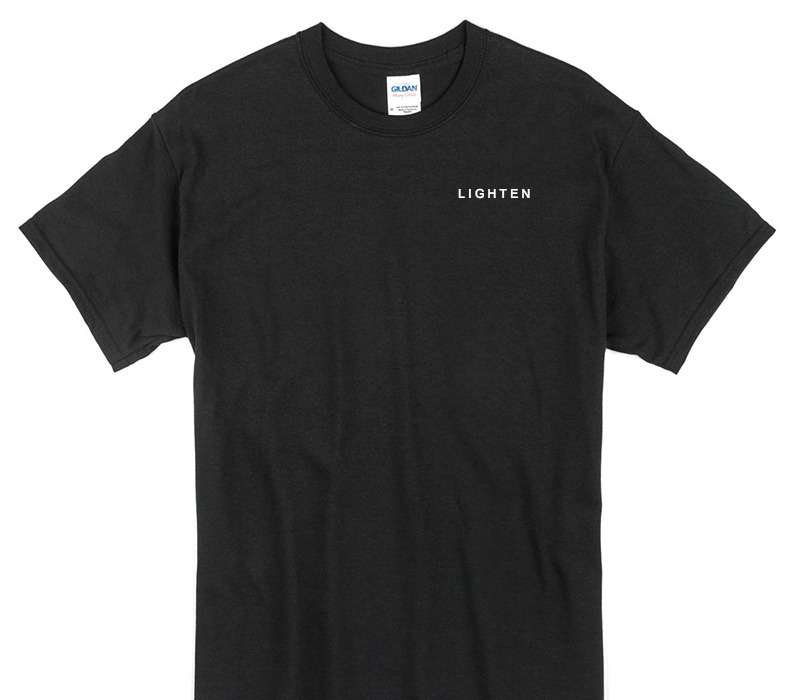 Custom Gildan 100% Cotton Black T-Shirt