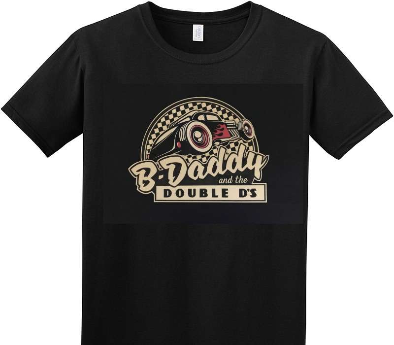 Custom Adult Soft Style 100% Cotton Black T-Shirt