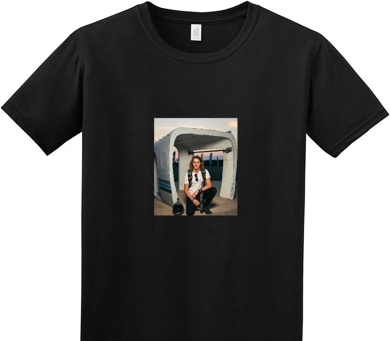 Custom Adult Soft Style 100% Cotton Black T-Shirt