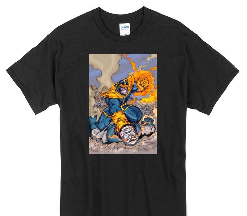 Custom Gildan 100% Cotton Black T-Shirt
