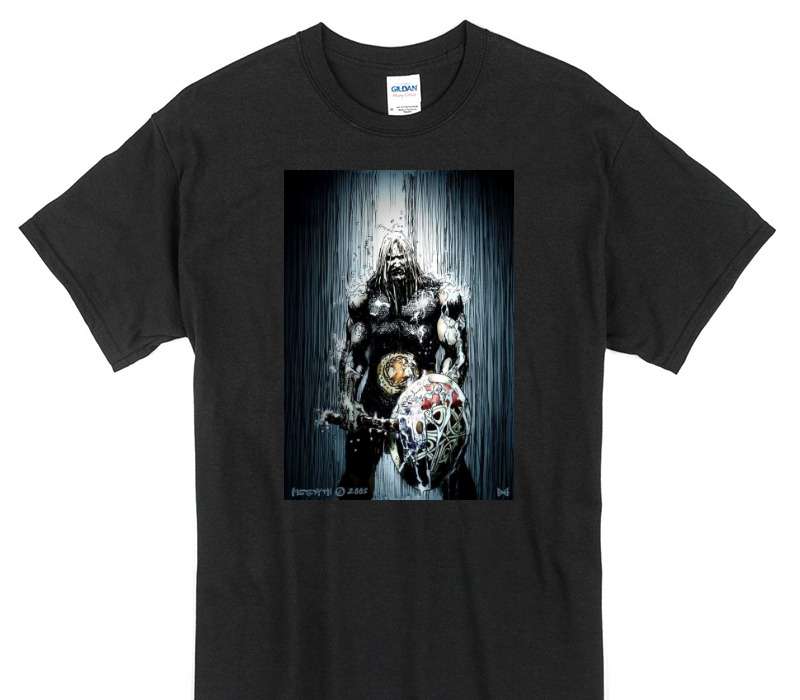 Custom Gildan 100% Cotton Black T-Shirt