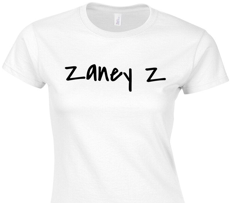 Custom Womens Soft Style 100% Cotton White T-Shirt