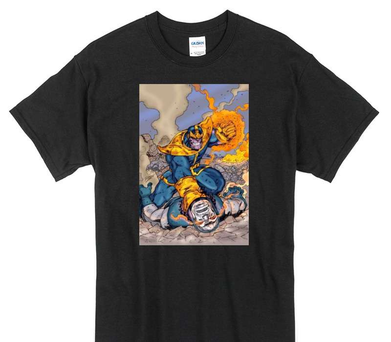 Custom Gildan 100% Cotton Black T-Shirt