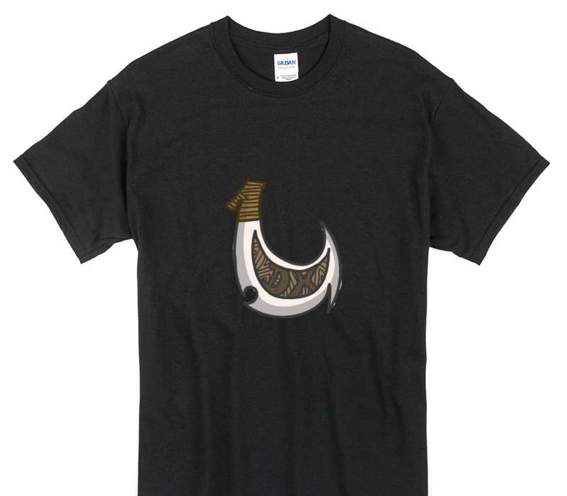 Custom Gildan 100% Cotton Black T-Shirt