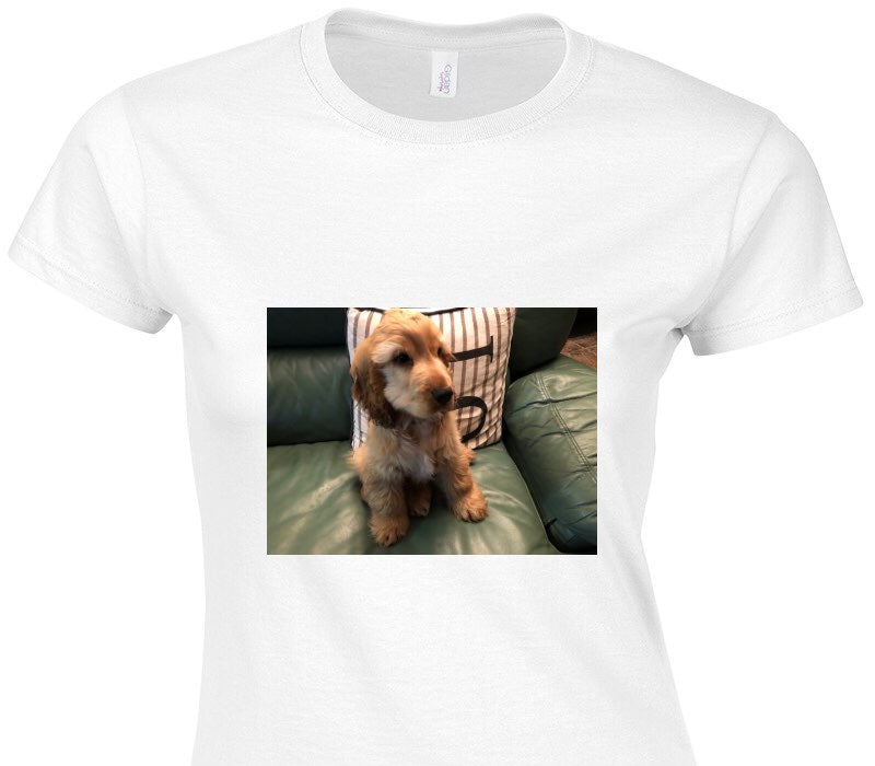 Custom Womens Soft Style 100% Cotton White T-Shirt