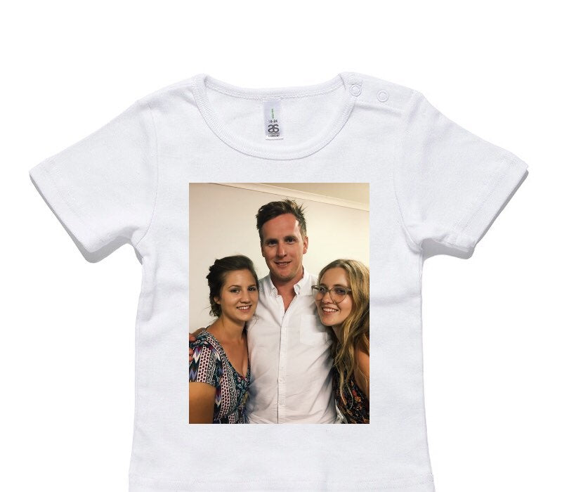 Custom AS Colour White Baby T-Shirt