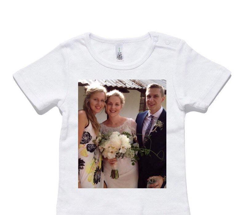 Custom AS Colour White Baby T-Shirt
