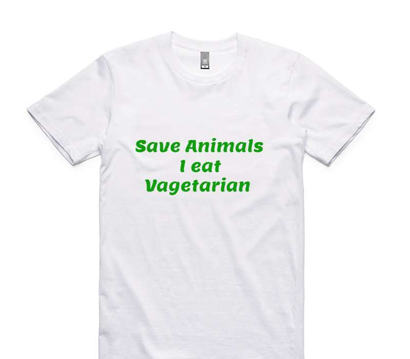 Custom AS Colour 100% Cotton White T-Shirt