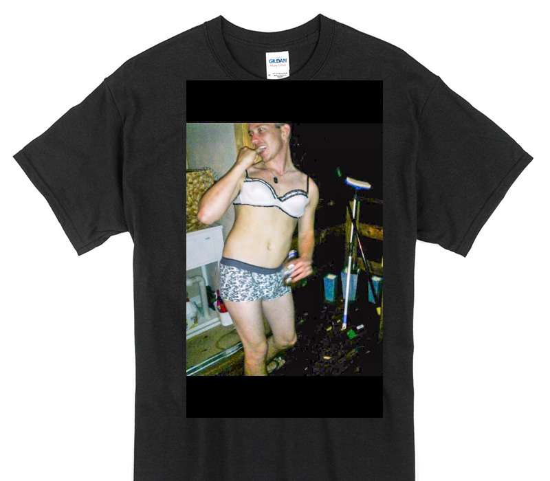 Custom Gildan 100% Cotton Black T-Shirt