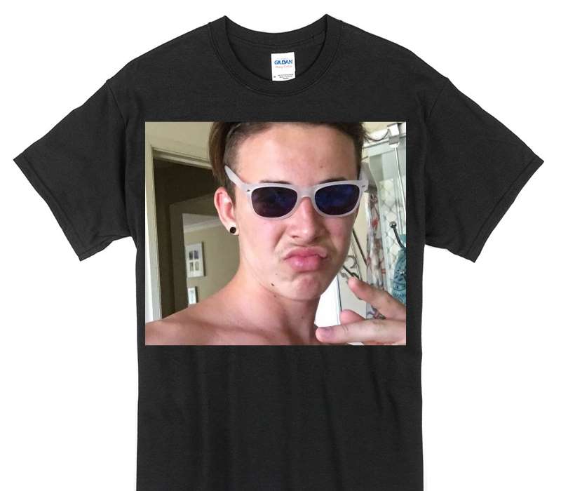 Custom Gildan 100% Cotton Black T-Shirt