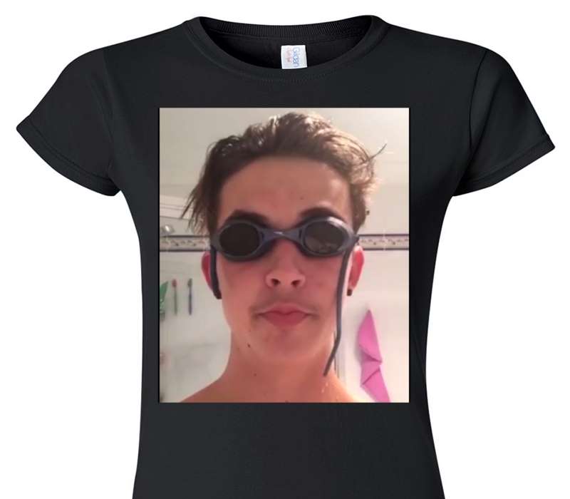 Custom Womens Soft Style 100% Cotton Black T-Shirt