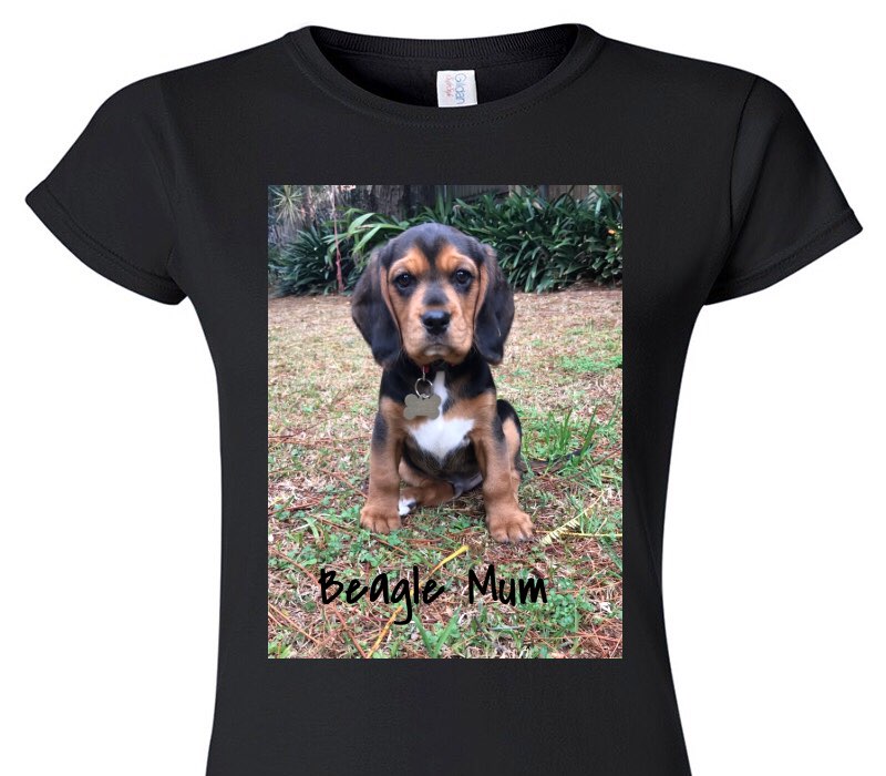 Custom Womens Soft Style 100% Cotton Black T-Shirt
