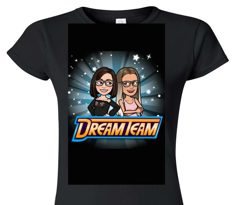 Custom Womens Soft Style 100% Cotton Black T-Shirt