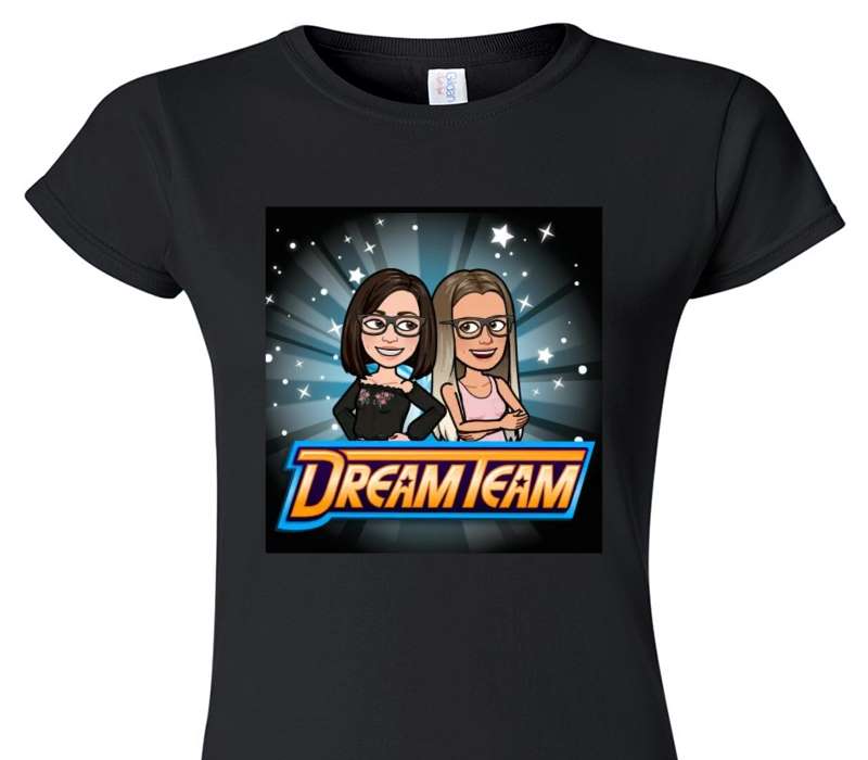 Custom Womens Soft Style 100% Cotton Black T-Shirt