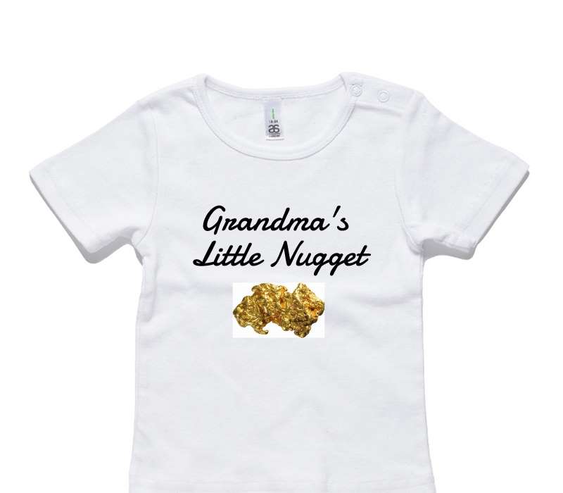 Custom AS Colour White Baby T-Shirt