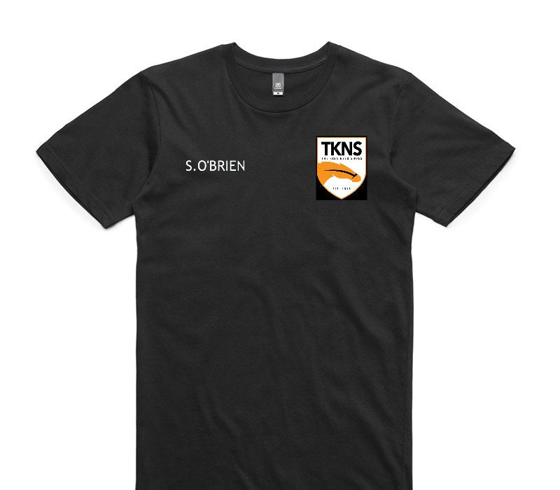 Custom AS Colour 100% Cotton Black T-Shirt