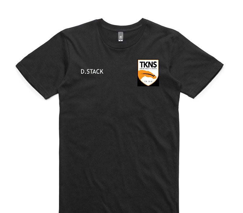 Custom AS Colour 100% Cotton Black T-Shirt