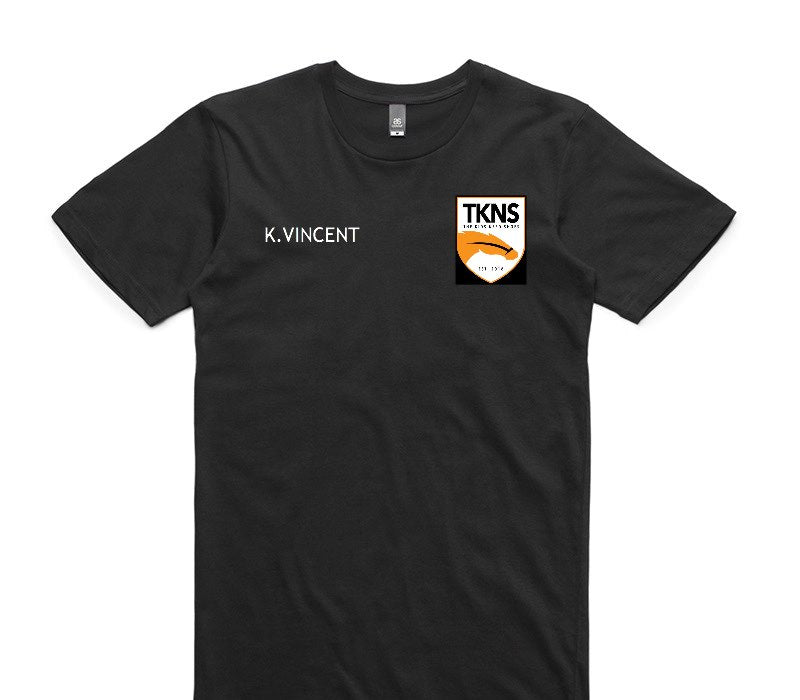 Custom AS Colour 100% Cotton Black T-Shirt