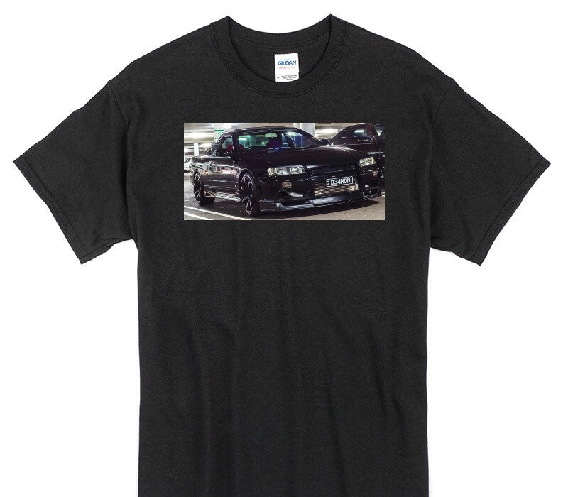 Custom Gildan 100% Cotton Black T-Shirt