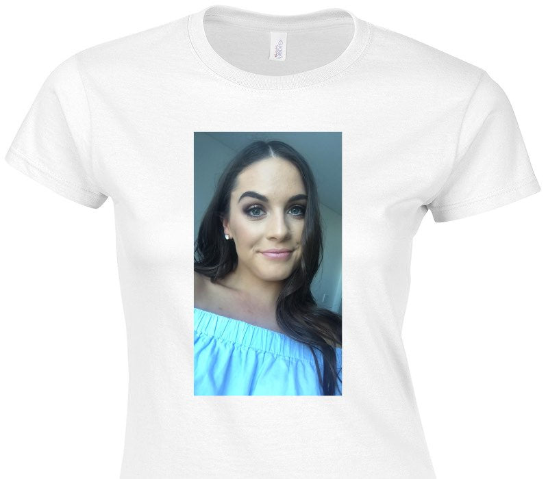 Custom Womens Soft Style 100% Cotton White T-Shirt