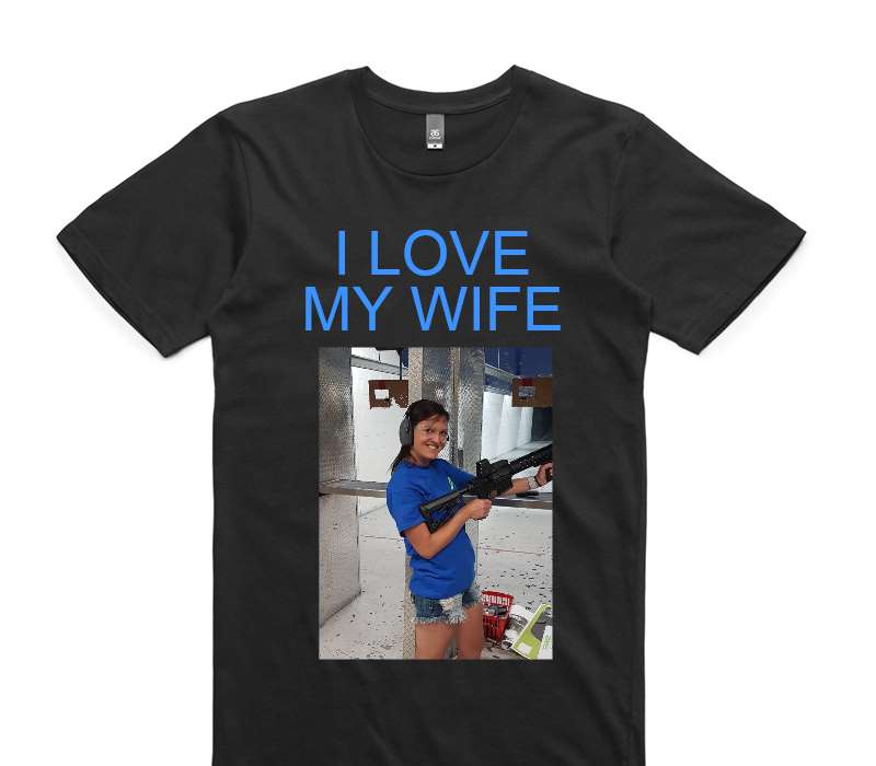 Custom AS Colour 100% Cotton Black T-Shirt