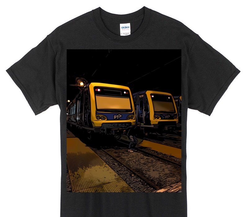 Custom Gildan 100% Cotton Black T-Shirt
