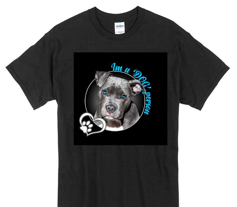 Custom Gildan 100% Cotton Black T-Shirt