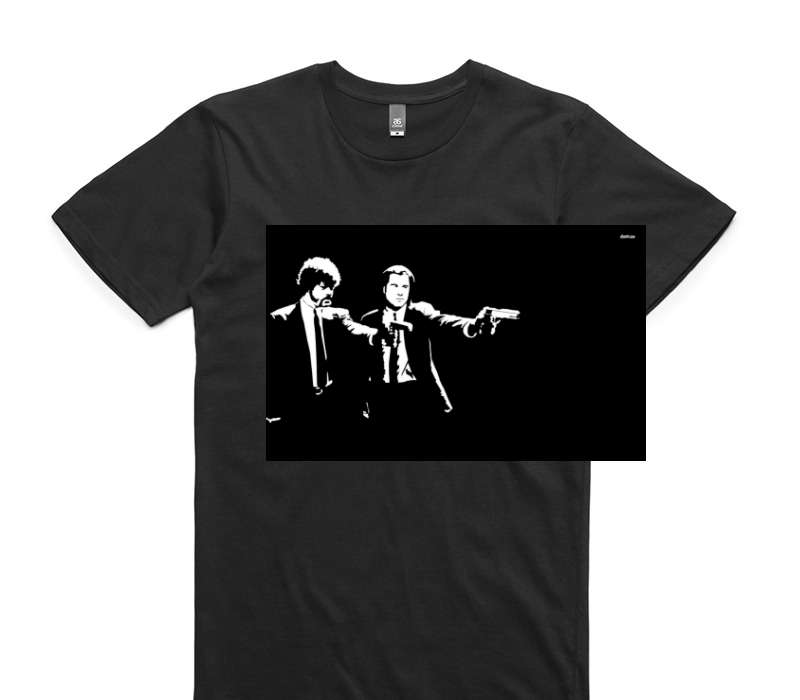 Custom AS Colour 100% Cotton Black T-Shirt