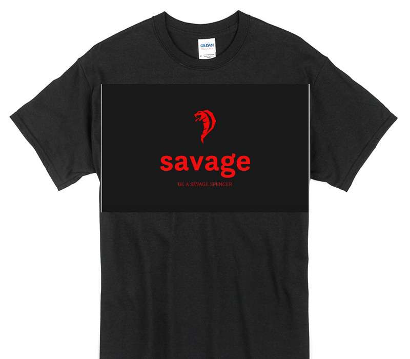 Custom Gildan 100% Cotton Black T-Shirt