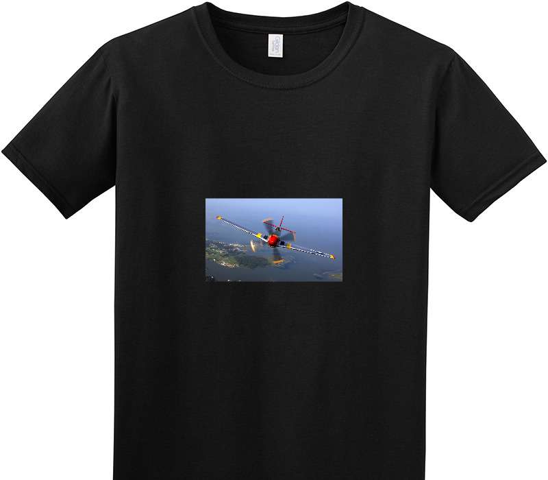 Custom Adult Soft Style 100% Cotton Black T-Shirt
