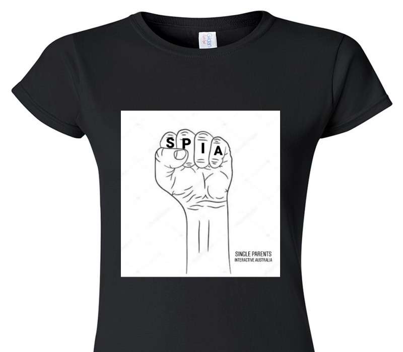 Custom Womens Soft Style 100% Cotton Black T-Shirt