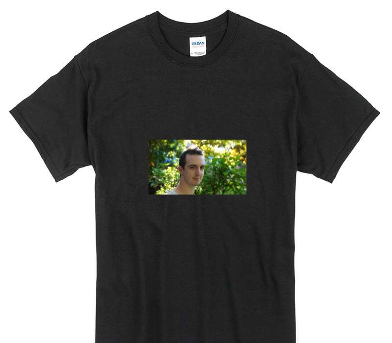 Custom Gildan 100% Cotton Black T-Shirt