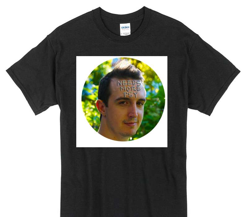Custom Gildan 100% Cotton Black T-Shirt