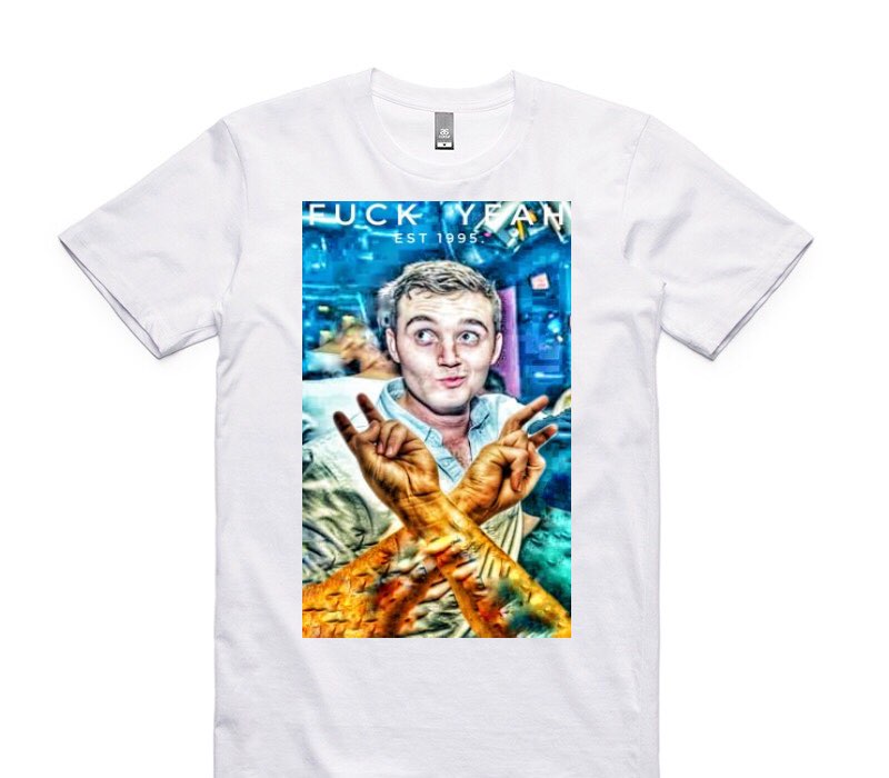 Custom AS Colour 100% Cotton White T-Shirt