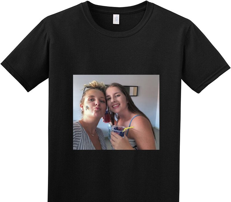 Custom Adult Soft Style 100% Cotton Black T-Shirt
