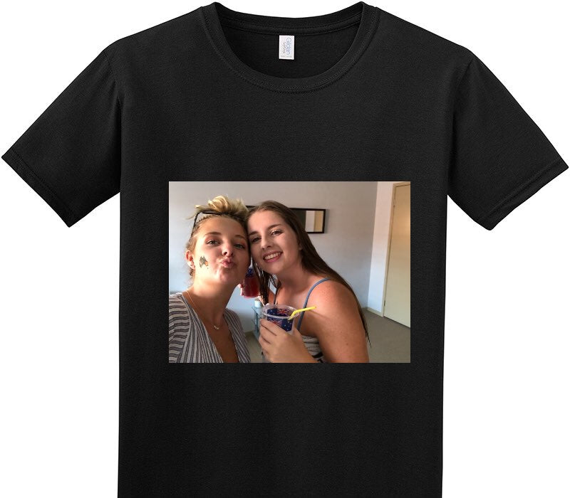 Custom Adult Soft Style 100% Cotton Black T-Shirt