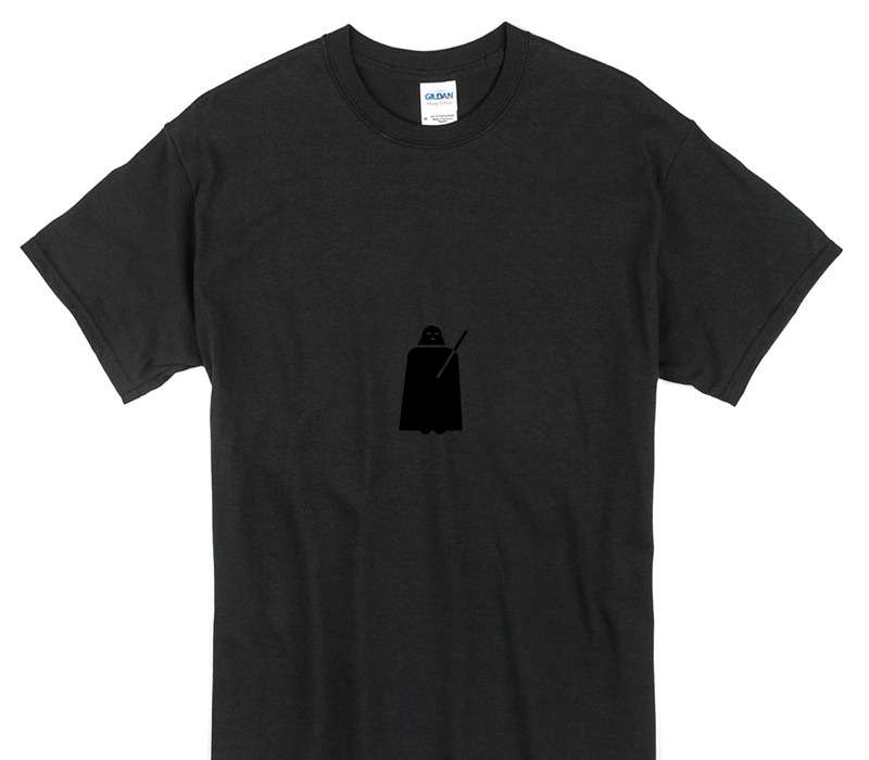 Custom Gildan 100% Cotton Black T-Shirt