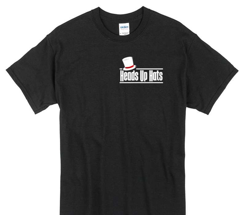 Custom Gildan 100% Cotton Black T-Shirt