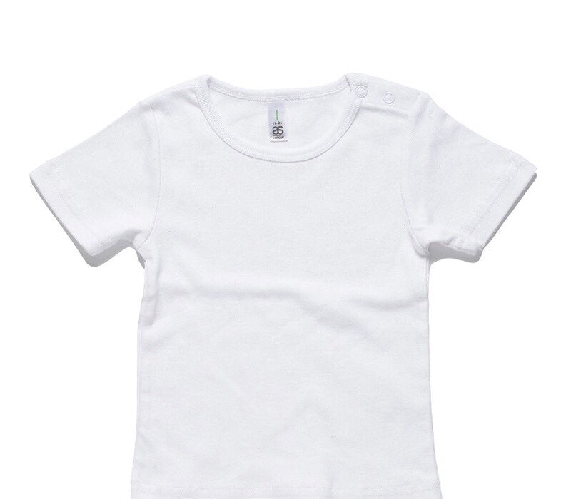 Custom AS Colour White Baby T-Shirt