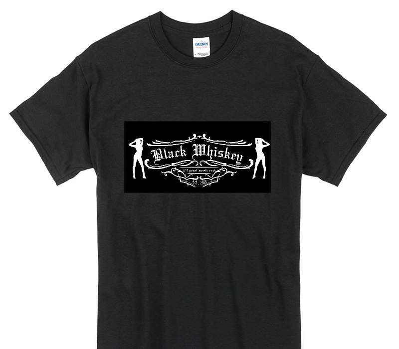 Custom Gildan 100% Cotton Black T-Shirt