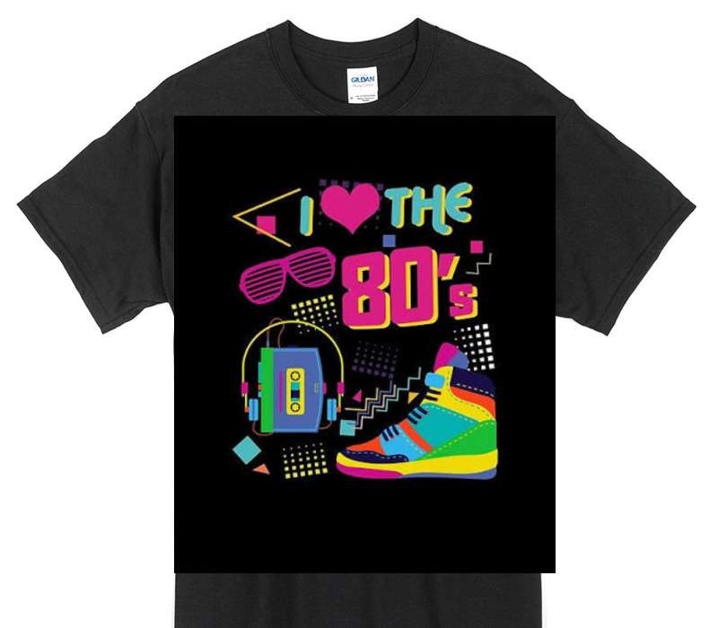 Custom Gildan 100% Cotton Black T-Shirt