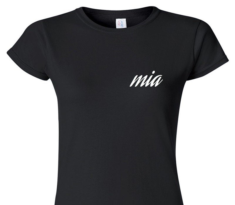 Custom Womens Soft Style 100% Cotton Black T-Shirt