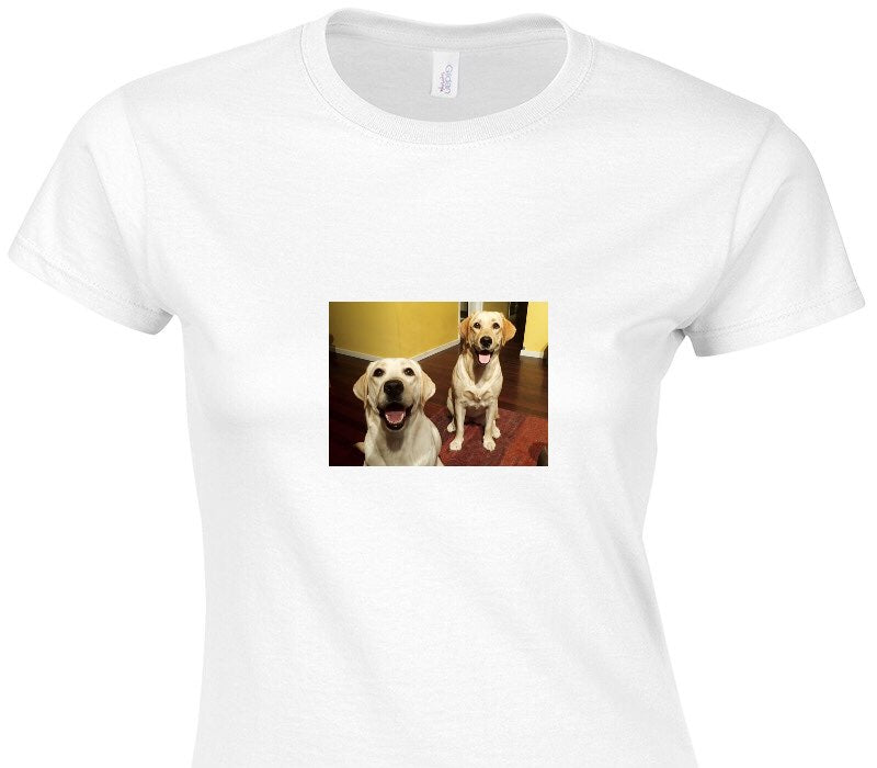 Custom Womens Soft Style 100% Cotton White T-Shirt