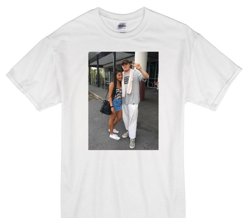 Custom Gildan 100% Cotton White T-Shirt
