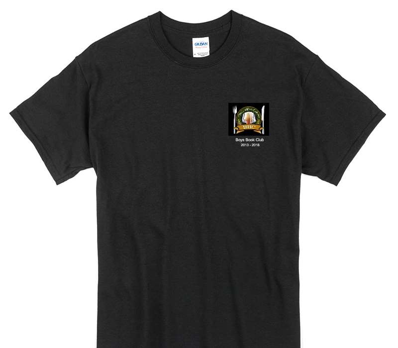 Custom Gildan 100% Cotton Black T-Shirt